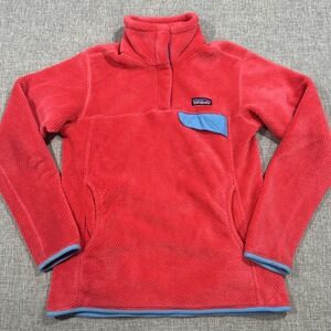 Patagonia Re-Tool Snap T Pullover Womens M Ginger Berry Fleece Magenta Hiking